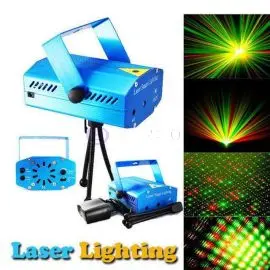 Кімнатний лазерний проектор Mini Laser Stage Lighting з триногою RD-7197 (точка)