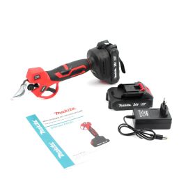 Портативный профессиональный аккумуляторный секатор с пластиковым кейсом и 2 АКБ в комплекте Makita DUP364 Profi (2 АКБ, 24V, 5AH)