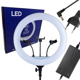 Универсальная профессиональная кольцевая лампа с 3 штативами и разными режимами освещения Ring Fill Light LED 46 см YQ-460A