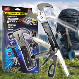 Многофункциональный молоток-гвоздодер 18 в 1 Multi hammer Megahertz TacTool (В)