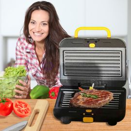 Гриль с антипригарным покрытием для кухни 750 W (сэндвичница) 3 в 1 LV-883