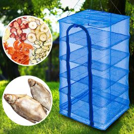 Пятиярусная сетка для сушки овощей и фруктов, рыбы на 5 ярусов 50х50х100см