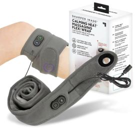 Зігрівальний масажер для суглобів Calm heat Massaging Flex Wrap 636571 роз'ємний, Сірий (ЖЯ)