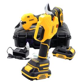 Акумуляторний секатор DeWalt DCMPP560P1 (24V, 5AH, 30мм) з індикатором заряду та різів + підсвічування, в кейсі