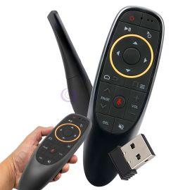 Пульт Air Mouse G10S с гироскопом для смарт-телевизоров, приставок, пк, ноутбуков (ЖЯ)