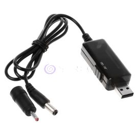 Кабель питания USB на DC 5V на 9V и 12V с дисплеем + переключатель